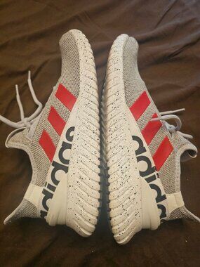 Adidas Men's Kaptir 2.0 running shoes (grey & vivid red) colorway Size Men 11 US